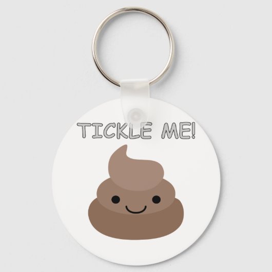 Porte-clés Mignonne Tickme Poop Emoji (Recto)