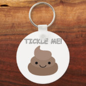 Porte-clés Mignonne Tickme Poop Emoji (Recto)