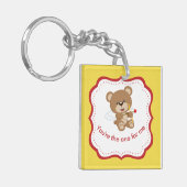 Porte-clés Mignonne 'Tu es celui qui me plaît' et 'Je t'aime' (Devant gauche)