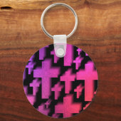 Porte-clés Mignonnes croix chrétiennes colorées et joyeuses (Recto)