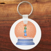 Porte-clés Mignons créatures boule de neige porte - clé (Recto)