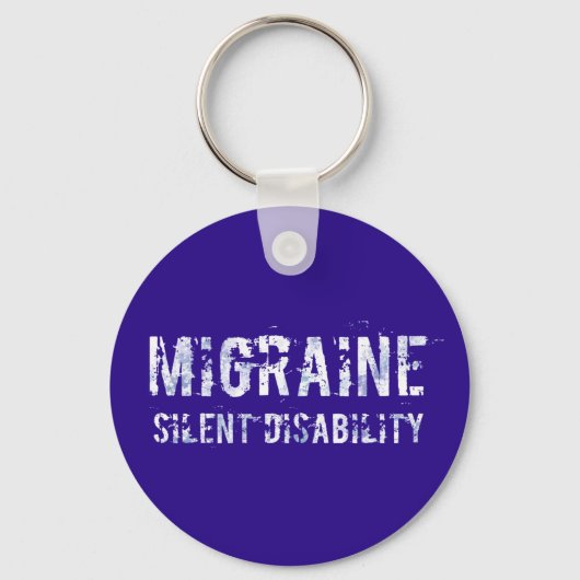 Porte-clés Migraine - Sensibilisation au handicap silencieux  (Recto)