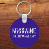 Porte-clés Migraine - Sensibilisation au handicap silencieux  (Verso)
