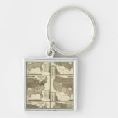 Porte-clés Migration inter-États (Devant)