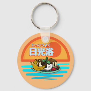 Porte-clés Mikitiez soleil bain de soleil brun été windsurf
