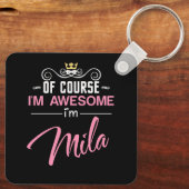 Porte-clés Mila Bien sûr Je suis un nom génial (Verso)
