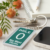 Porte-clés Mile Marker 0 Key West, FL (Devant droit)