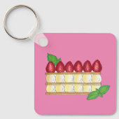 Porte-clés Mille Feuille Français Pâtisserie (Recto)