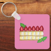 Porte-clés Mille Feuille Français Pâtisserie (Recto)