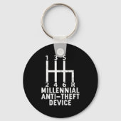 Porte-clés Millennial Anti Theft Device _ Funny Stick Shift (Recto)