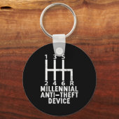 Porte-clés Millennial Anti Theft Device _ Funny Stick Shift  (Recto)