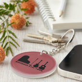 Porte-clés Million d'instruments de quartet du dollar - noir (Devant droit)