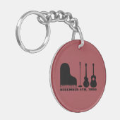 Porte-clés Million d'instruments de quartet du dollar - noir (Devant gauche)