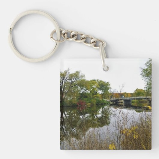 Porte-clés Milwaukee River, West Bend, Wisconsin (Devant)