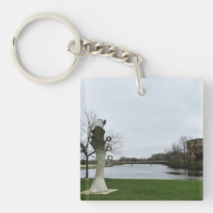 Porte-clés Milwaukee River, West Bend, Wisconsin