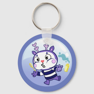 Porte-clés Mime dans une bulle