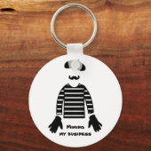 Porte-clés Mime Pantomime Miming Mon Entreprise (Recto)