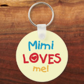 Porte-clés Mimi aime mes t-shirts et cadeaux (Recto)