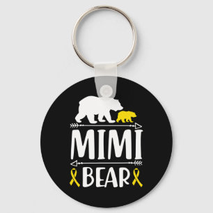 Porte-clés Mimi Ours Enfance Cancer Sensibilisation Cadeau Ma