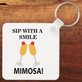 Porte-clés Mimosa Sip Avec Le Sourire Mimosa (Verso)