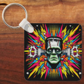 Porte-clés "Mind Blown Frankenstein" Aluminum Keychain (Recto)