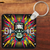 Porte-clés "Mind Blown Frankenstein" Aluminum Keychain (Verso)