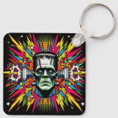 Porte-clés "Mind Blown Frankenstein" Aluminum Keychain (Dos)