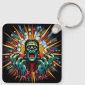 Porte-clés "Mind Meltdown Frankenstein" Aluminum Keychain (Dos)
