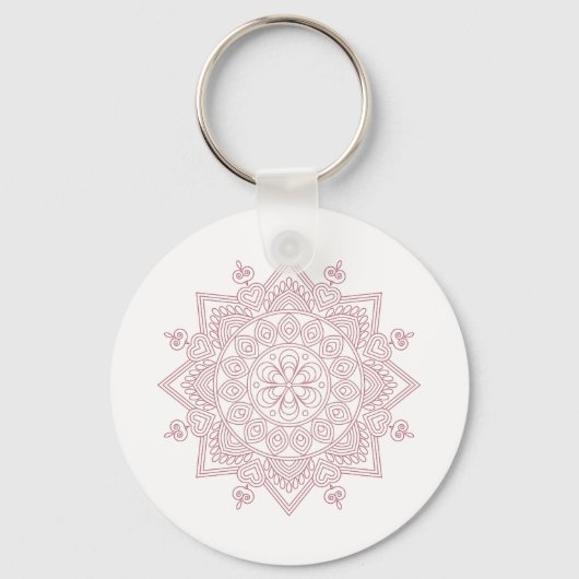Porte-clés Mindfulness Mandala Design (Recto)