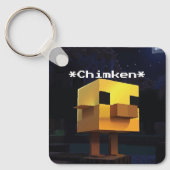 Porte-clés Minecraft Chimken (Personalized) (Recto)