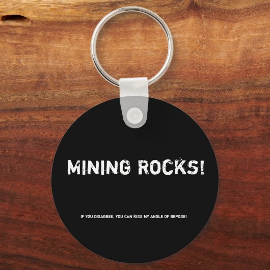 Porte-clés Mines de rochers ! (Recto)