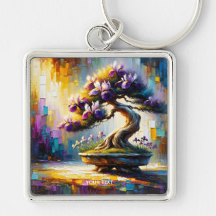 Porte-clés Mini arbre violet mou Imaginaire