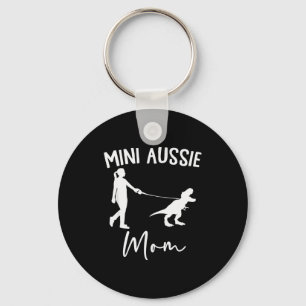 Porte-clés Mini Aussie Maman Berger Australien Dinosaure F