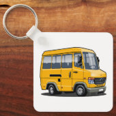 Porte-clés Mini bus caricature (Recto)