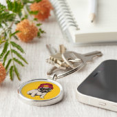 Porte-clés Mini carlin de hippie de chiot (Côté)