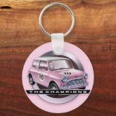Porte-clés Mini Cooper S pink (Recto)