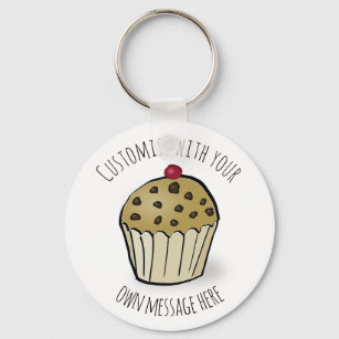 Porte-clés Mini Muffin Cute Personnalisé