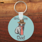 Porte-clés Miniature Poodle Papa (Recto)