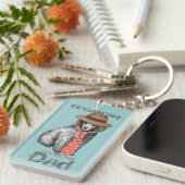 Porte-clés Miniature Poodle Papa (Devant droit)