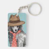 Porte-clés Miniature Poodle Papa (Dos)