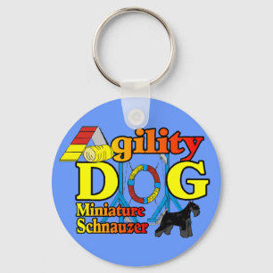 Porte-clés Miniature_Schnauzer_Agilité