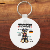 Porte-clés Miniature Schnauzer Owner Funny Mini Schnauzer Lov (Recto)