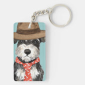 Porte-clés Miniature Schnauzer Papa (Dos)