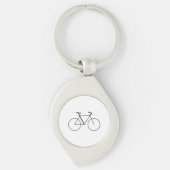 Porte-clés Minimal Bicycle Mark Swirl pour les ama (Devant)