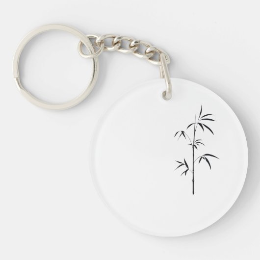 Porte-clés Minimal Japanese Bamboo Acrylic Keychain (Devant)