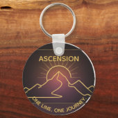 Porte-clés Minimal One-Stroke Mountain Ridge | Sunrise Line (Verso)