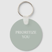 Porte-clés Minimal Prioritize You Quote Ash Colour (Verso)