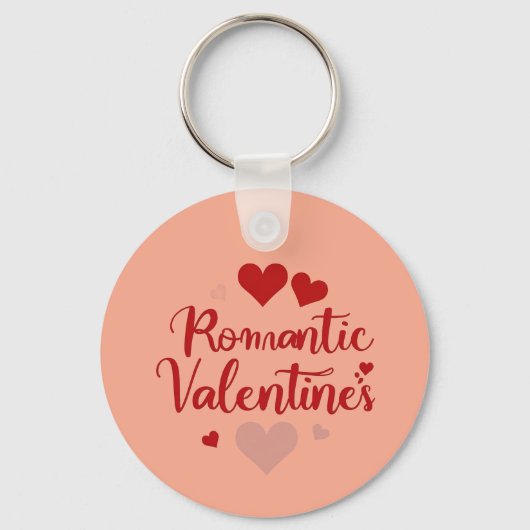 Porte-clés Minimal Valentine’s Day Love Typography Design | R (Recto)