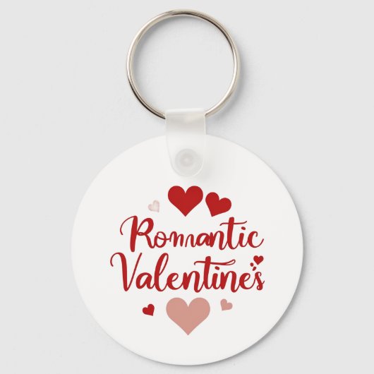 Porte-clés Minimal Valentine’s Day Love Typography Design | R (Recto)