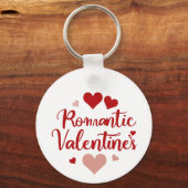 Porte-clés Minimal Valentine’s Day Love Typography Design | R (Verso)